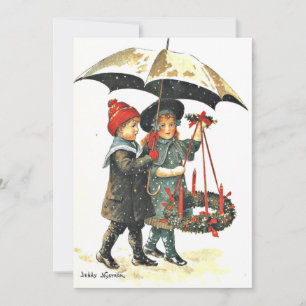 Vintage Christmas Postcard by Jenny Nystrom
