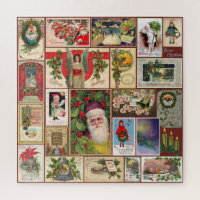 VINTAGE CHRISTMAS POSTCARD COLLAGE