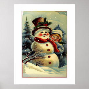 vintage christmas  poster