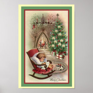 Vintage Christmas Poster