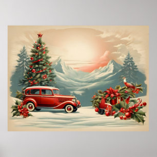 Vintage Christmas poster
