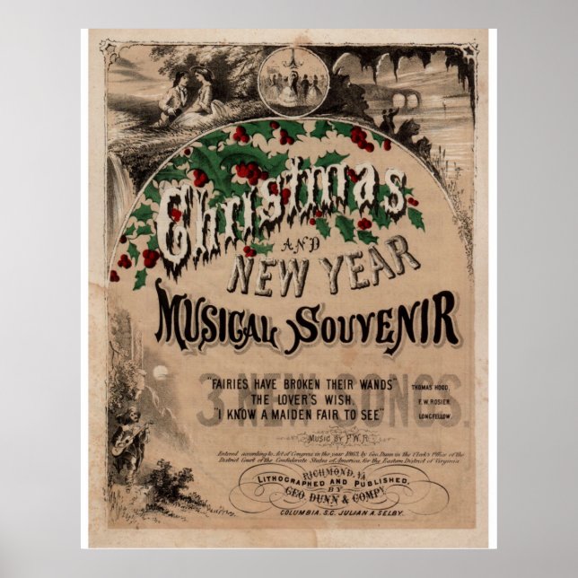 Vintage Christmas Poster (Front)