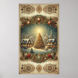 Vintage Christmas Poster