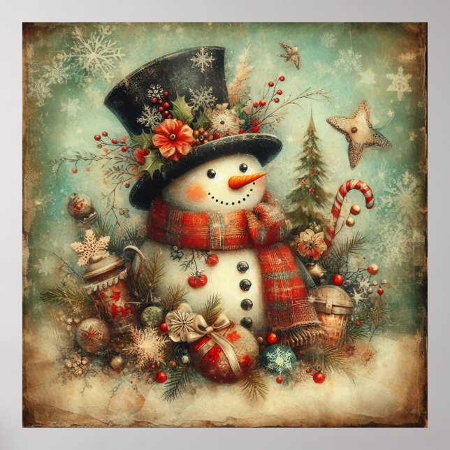 Vintage Christmas Poster (Front)
