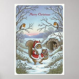 Vintage Christmas Poster