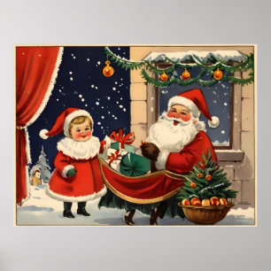 Vintage Christmas poster