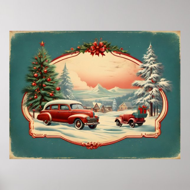 Vintage Christmas poster (Front)