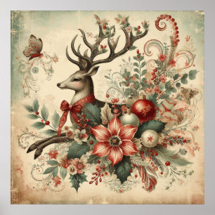Vintage Christmas Poster