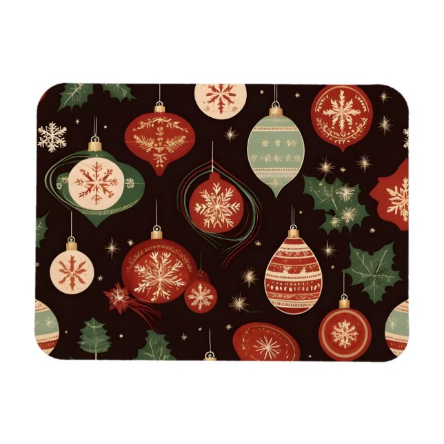 Vintage Christmas poster Magnet (Horizontal)
