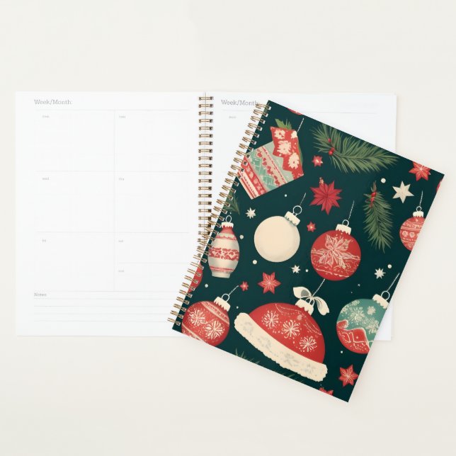 Vintage Christmas poster Planner (Display)