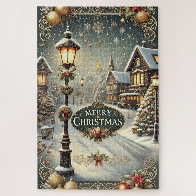 Vintage Christmas Puzzle (Vertical)