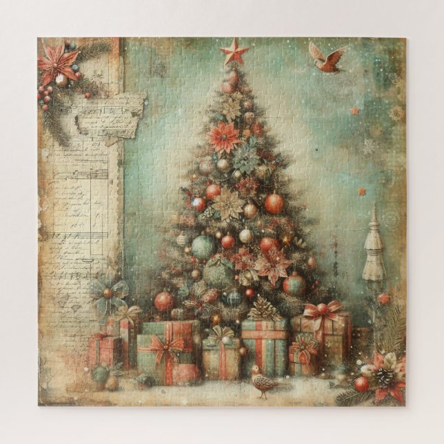 Vintage Christmas Puzzle (Vertical)