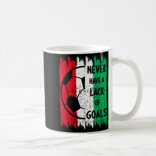 Vintage Christmas Red Green Color Soccer Ball T Sh Coffee Mug