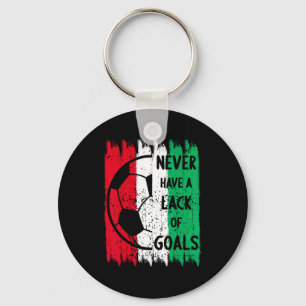 Vintage Christmas Red Green Color Soccer Ball T Sh Key Ring