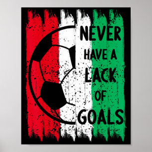 Vintage Christmas Red Green Color Soccer Ball T Sh Poster
