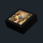 Vintage Christmas, Religious Nativity w Baby Jesus Gift Box<br><div class="desc">Vintage illustration religious Christmas holiday image featuring a beautiful classic nativity family scene with Mary,  Joseph and the infant Jesus Christ in the manger in Bethlehem. A Christian religion scene with children gathered holding hands around the baby boy child.</div>