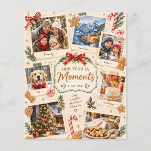 Vintage Christmas, Retro Family Holiday Greeting Flyer