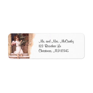 Vintage Christmas Return Address Label
