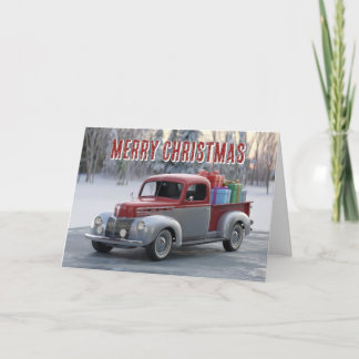 Vintage Christmas Ride Card