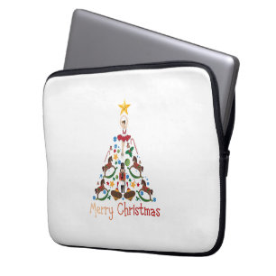 Vintage christmas rocking horse laptop sleeve