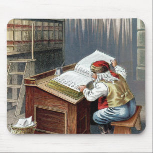 Vintage Christmas, Saint Nicholas Naughty or Nice  Mouse Pad