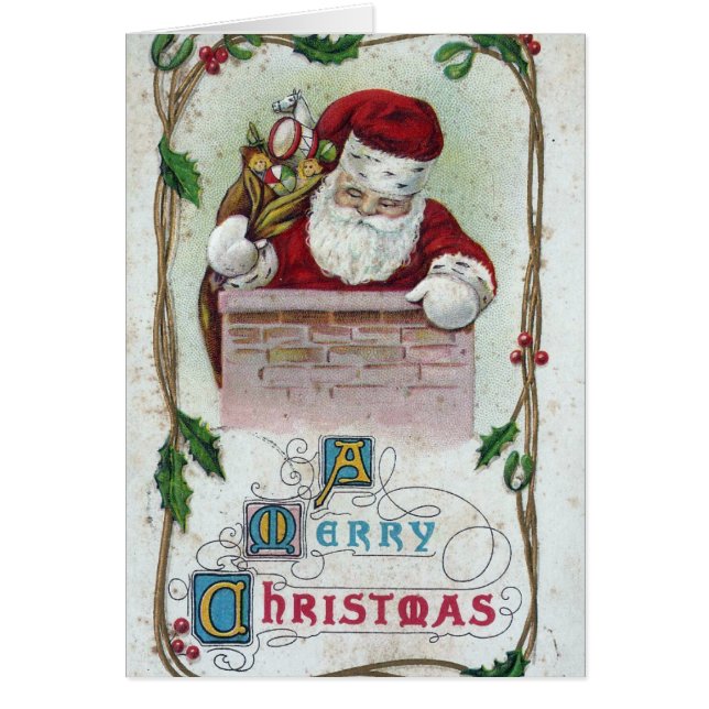 Vintage Christmas Santa (Front)