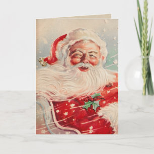 Vintage Christmas Santa Card