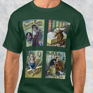 Vintage Christmas, Santa Claus and His Works T-Shirt