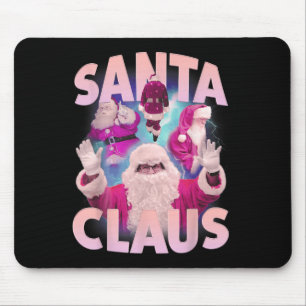Vintage Christmas Santa Claus Bootleg 90s Hip Hop  Mouse Pad