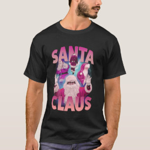 Vintage Christmas Santa Claus Bootleg 90s Hip Hop T-Shirt