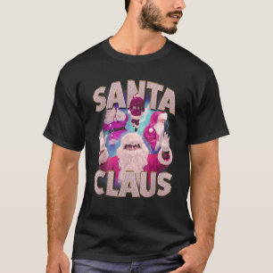 Vintage Christmas Santa Claus Bootleg 90s Hip Hop T-Shirt