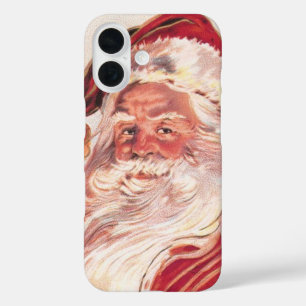 Vintage Christmas Santa Claus iPhone 16 Case