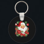 Vintage Christmas Santa Claus Face Funny Old Fashi Key Ring<br><div class="desc">Vintage Christmas Santa Claus Face Funny Old Fashioned Xmas</div>