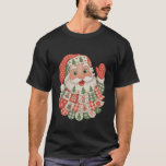 Vintage Christmas Santa Claus Face Patchwork Xmas  T-Shirt<br><div class="desc">Vintage Christmas Santa Claus Face Patchwork Xmas Family</div>