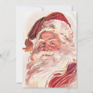 Vintage Christmas Santa Claus Holiday Card