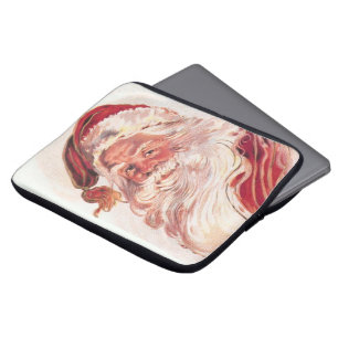 Vintage Christmas Santa Claus Laptop Sleeve