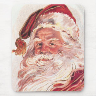 Vintage Christmas Santa Claus Mouse Pad