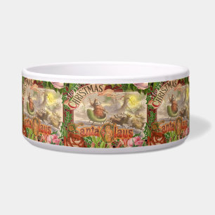 Vintage Christmas Santa Claus Sleigh