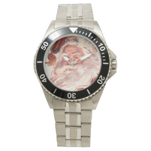 Vintage Christmas Santa Claus Watch