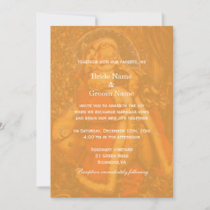 Vintage Christmas Santa Claus   winter wedding Invitation