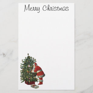 Vintage Christmas, Santa Claus with Presents