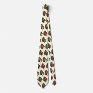 Vintage Christmas, Santa Claus with Presents Tie