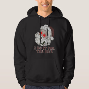 Vintage Christmas Santa I Do It For The Hos Hoodie