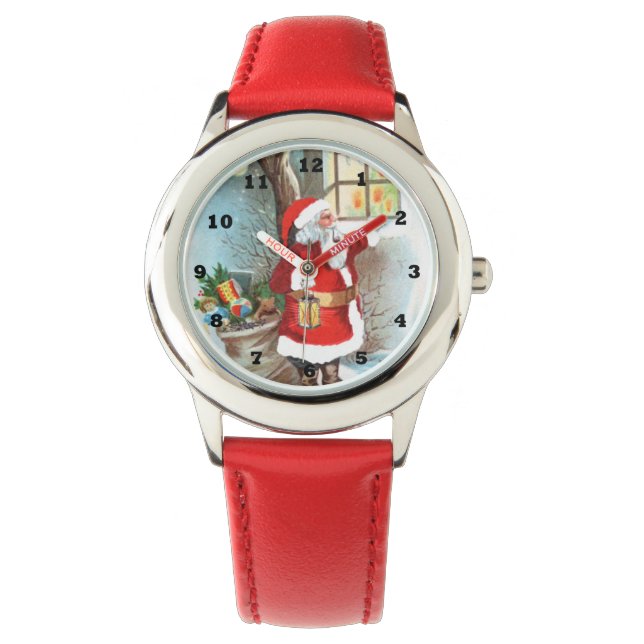 vintage Christmas Santa kids Watch (Front)