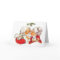 Vintage Christmas Santa Kissing Mrs Claus