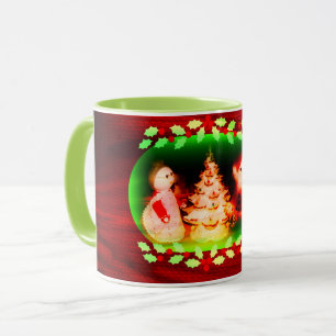 Vintage Christmas Santa Mug