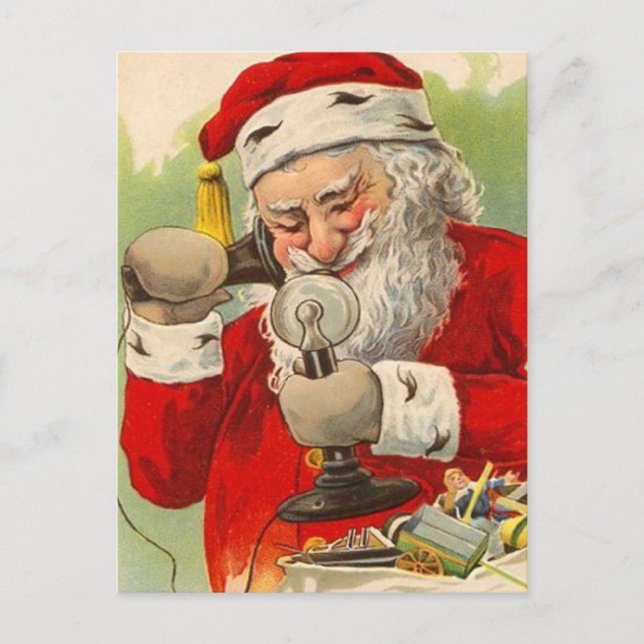 Vintage Christmas Santa Postcards (Front)