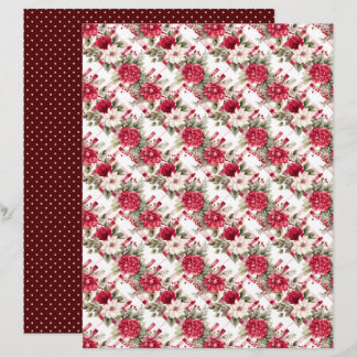 Vintage Christmas Scrapbook Paper