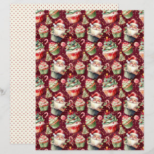 Vintage Christmas Scrapbook Paper