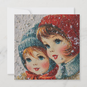 Vintage Christmas - Snowflake sisters Card